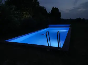 Sunsoka pool at night- Arcus Product