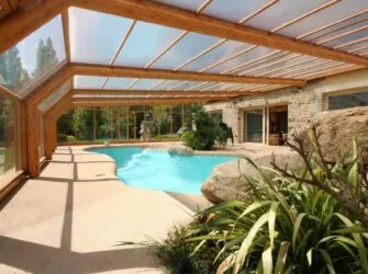 Indoor swimming pool with full enclosure - Arcus Products